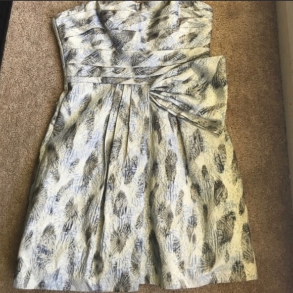 💎 BCBGMAXAZRIA💎BLUE HAZE COMBO DRESS💎 - Picture 5 of 7